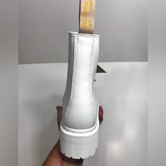 Dr. Martens Unisex Women’s SZ.9/Men’s 8 Vegan Jadon II Platform White Boots New - Picture 11 of 13